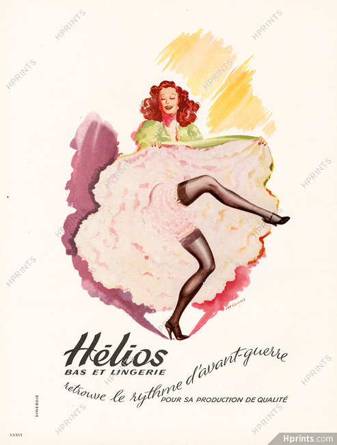 Hélios (Stockings) 1945 French Cancan Emm. Gaillard