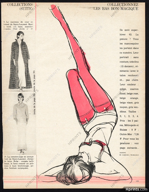 Color Stockings 1963 Barbara Pearlman