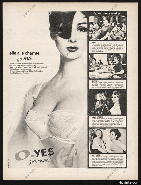 O-Yes (Lingerie) 1961 Brassiere