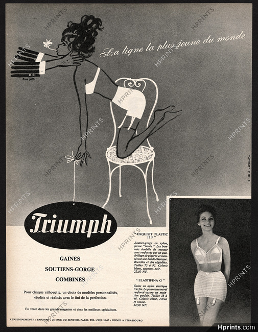 Triumph (Lingerie) 1960 Dane Gibbs, Girdle Bra