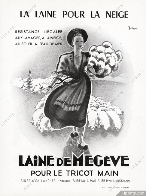 Laine de Megève 1949 Bellenger