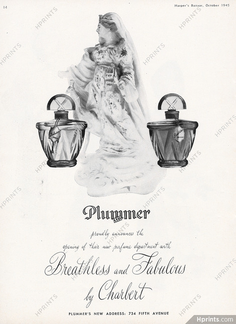 Charbert (Perfumes) 1945 Plummer, Breathless, Fabulous