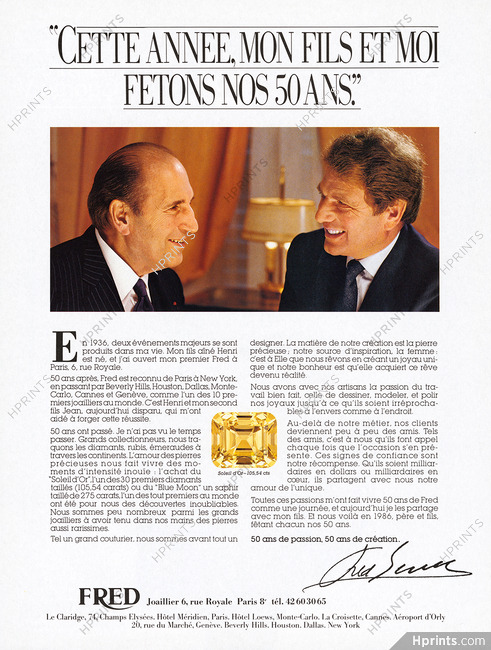 Fred (High Jewelry) 1986, 50th Anniversary