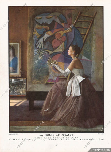 Balenciaga 1951 La Femme au Picasso, Photo Léonard