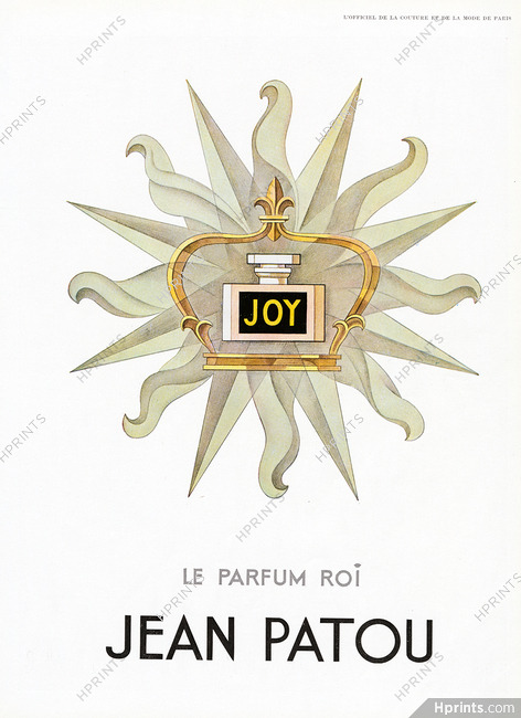 Jean Patou (Perfumes) 1959 "Joy" Le Parfum Roi