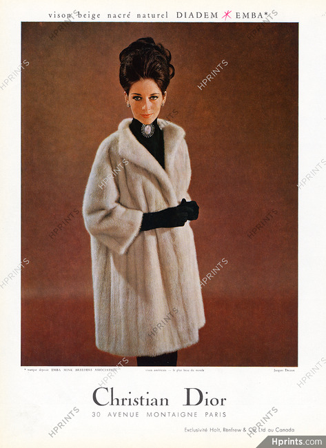 Christian Dior (Fur Clothing) 1963 Emba