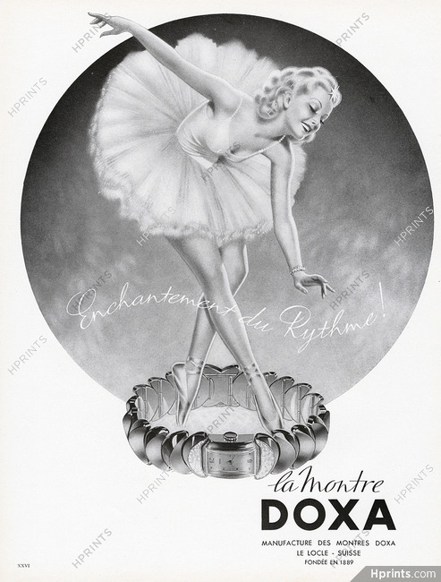 Doxa (Watches) 1946 Charles Lemmel, Ballerina