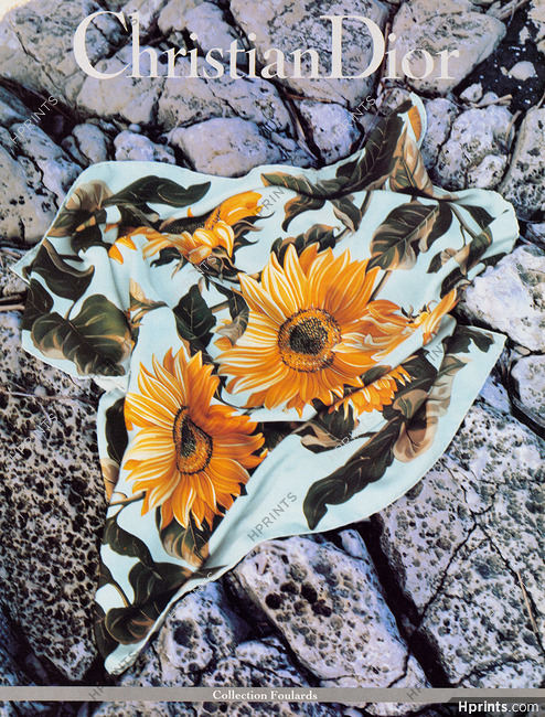 Christian Dior 1994 Foulards Sunflower