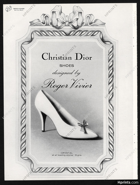 Christian Dior (Shoes) 1960 Roger Vivier, Model Crystal