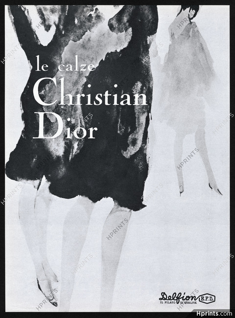 Christian Dior (Lingerie) 1964 Le Calze, Stockings (italian)