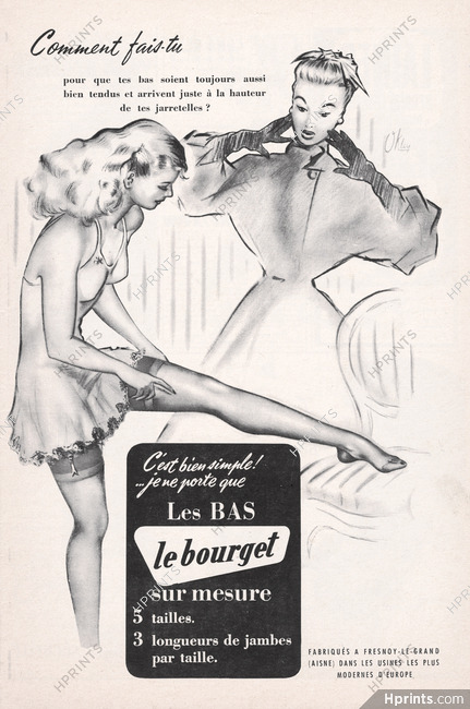 Le Bourget (Stockings) 1954 Garter Belts, Pierre Okley