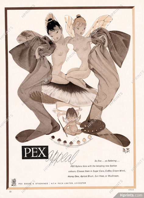Pex (Hosiery) 1958 Stockings, Fairies