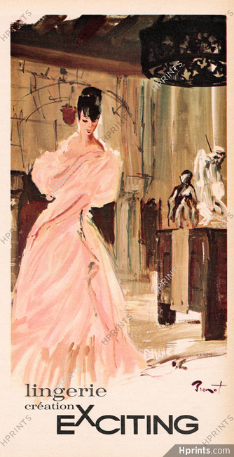 Exciting (Lingerie) 1965 Brénot, Nightgown