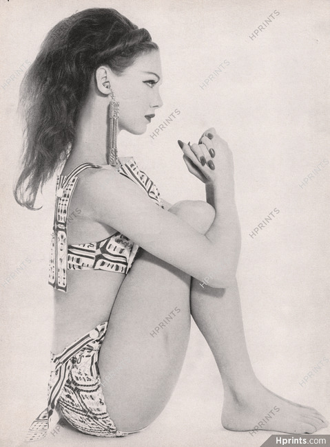 Lo Scarabocchio (Swimwear) 1959 Photo Richard Avedon, Four-part bikini