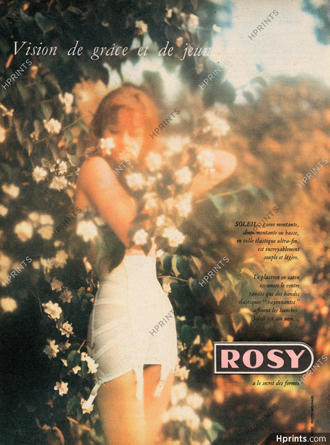 Rosy (Lingerie) 1959 Girdle Soleil, Photo Molinard