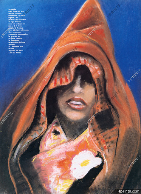 Kenzo 1984 Manteaux à capuche superposés, Ruben Alterio