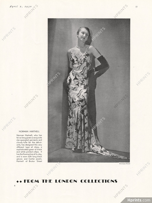 Norman Hartnell (Couture) 1930 Cartier Jewels, Photo Hoyningen-Huene