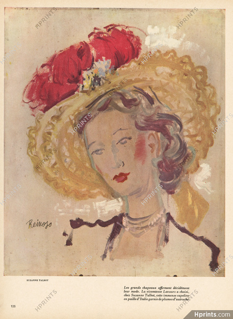 Suzanne Talbot (Millinery) 1947 La Vicomtesse Lavaurs, Reinoso