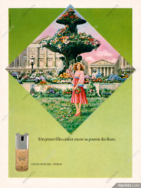 Worth 1974 Parfum Fleurs Fraîches, Place de la Concorde