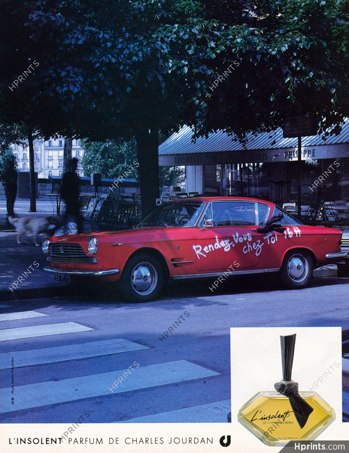 Charles Jourdan (Perfumes) 1986 Graffiti Tag on Red Car, L'insolent