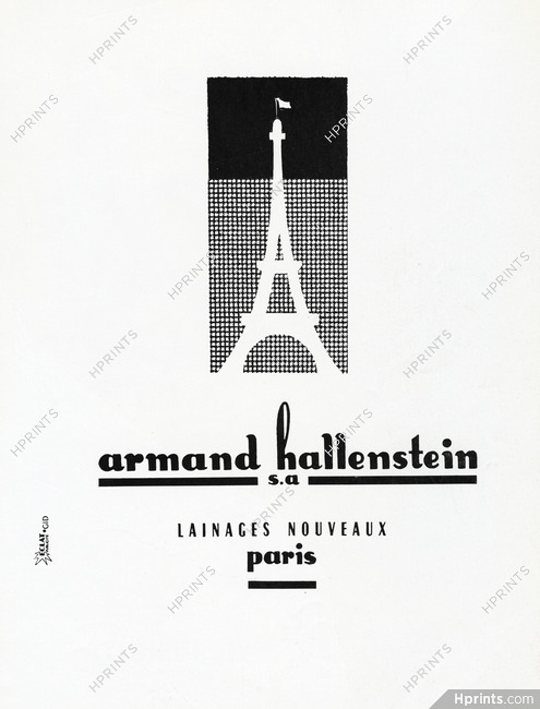 Armand Hallenstein (Fabric) 1956 Logo