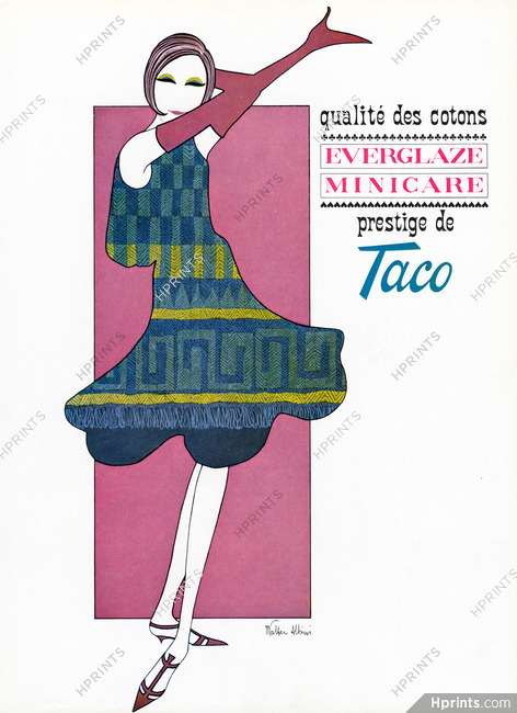 Taco (Fabric) 1962 Walter Albini