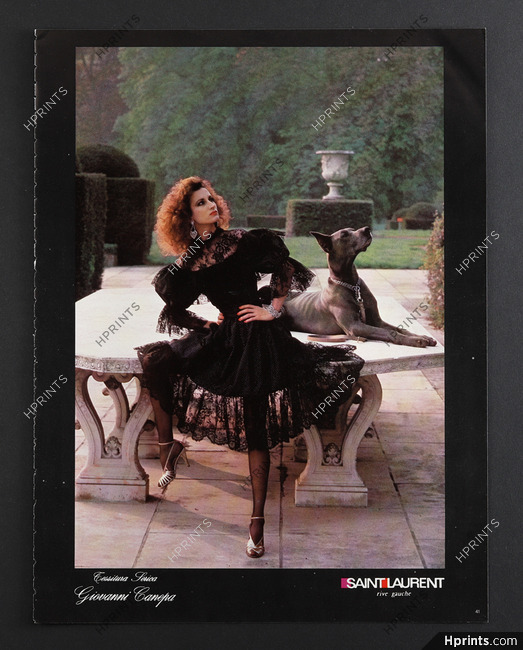 Saint Laurent Rive Gauche 1981 Photos Helmut Newton, Andie