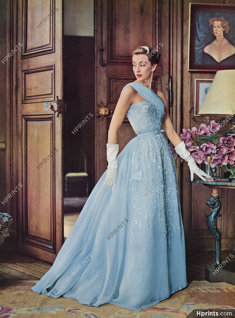 Pierre Balmain 1952 Evening Dress, Coudurier Fructus Descher