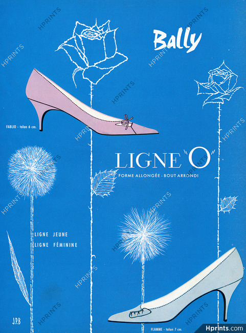 Bally (Shoes) 1959 Ligne "O", Models Fablio, Flamme