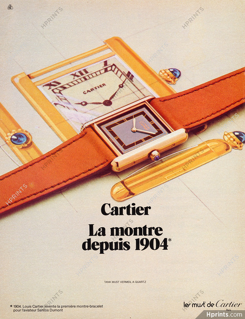 Cartier (Watches) 1983 Tank Must Vermeil à Quartz