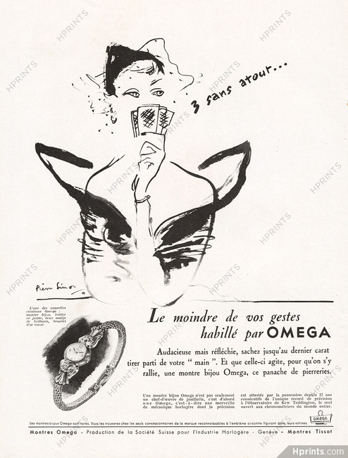 Omega (Watches) 1950 Pierre Simon, 3 sans atout... (S)
