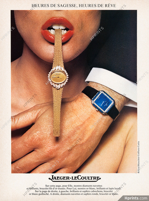 Jaeger-leCoultre (Watches) 1976 Photo Roland Bianchini, Heures de sagesse, Heures de rêve