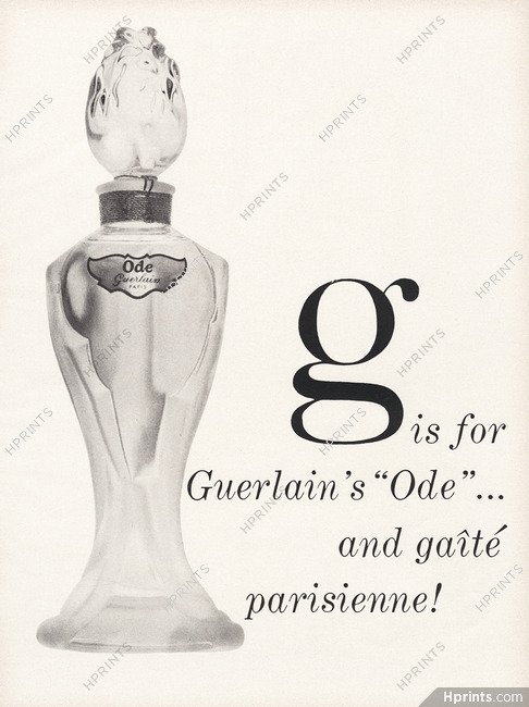 Guerlain (Perfumes) 1957 "Ode", France A to Z