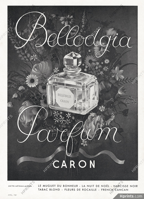 Caron (Perfumes) 1961 Bellodgia