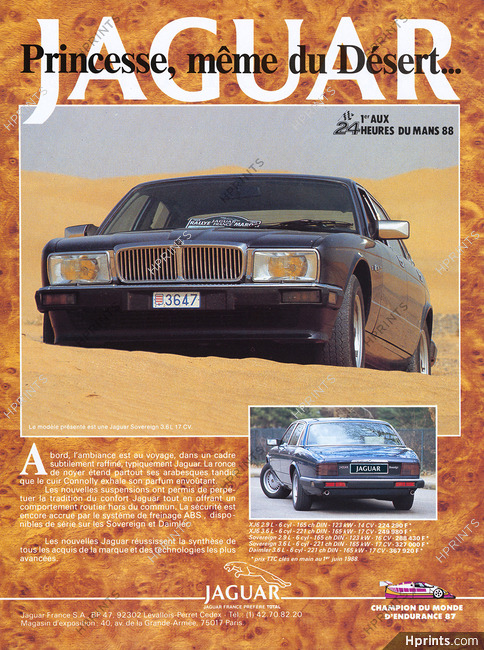 Jaguar 1988 Sovereign Rallye France Maroc