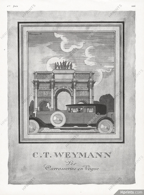 C.T. Weymann (Coachbuilder) 1926 Arc de triomphe du Carrousel, Pierre Mourgue