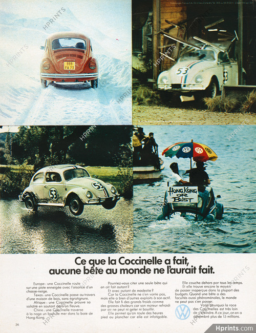 Volkswagen (Cars) 1973 Coccinelle