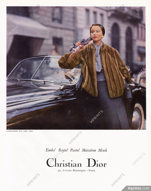 Christian Dior (Fur Clothing) 1951 Store, Photo Gene Fenn