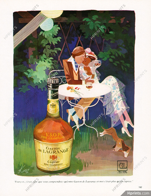Gaston de Lagrange (Brandy, Cognac) 1974 Kiraz