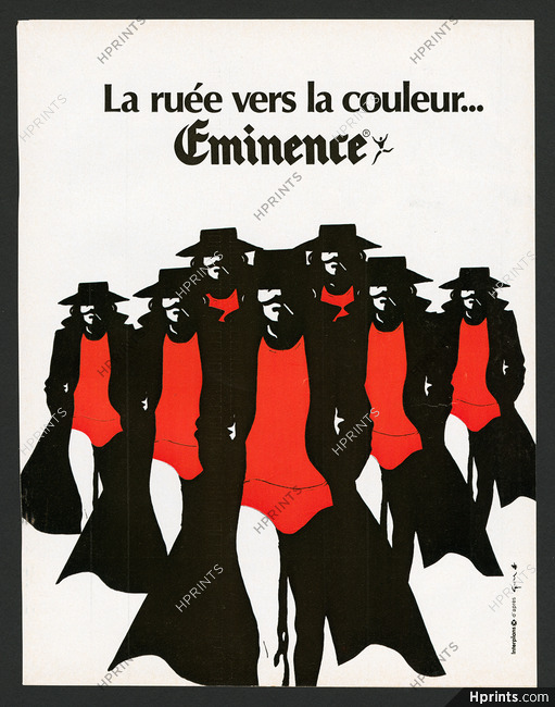 Eminence (Men's Underwear) 1973 René Gruau (Red Version S)