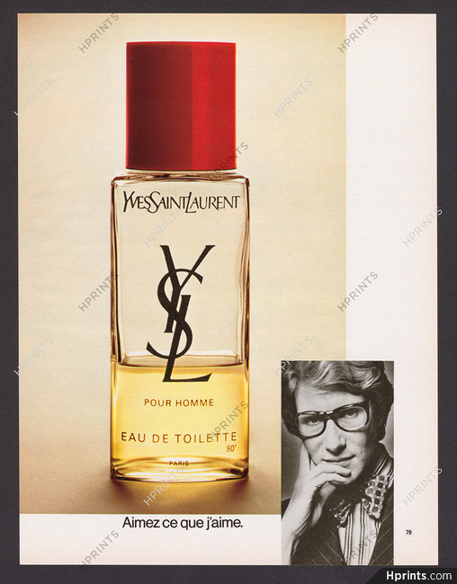 Yves Saint Laurent (Perfumes) 1974 Eau de Toilette Pour Homme, Mr Saint Laurent Portrait