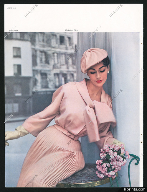 Christian Dior 1953 Photo Henry Clarke, Coudurier Fructus Descher