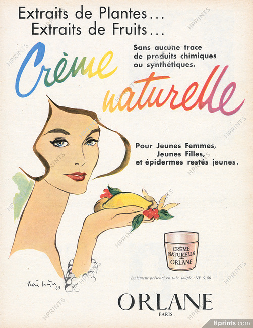 Orlane (Cosmetics) 1960 Crème Naturelle, Pierre Simon