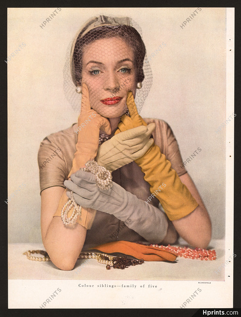 Kislav Gloves, Marvella Jewels 1950 Photo Erwin Blumenfeld