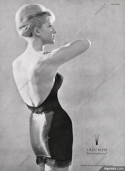 Triumph (Lingerie) 1961 Combiné du soir, Photo Guy Arsac