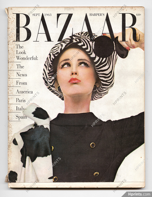 Harper's Bazaar 1963 September, Cover Richard Avedon