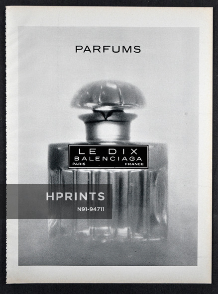 Balenciaga (Perfumes) 1968 Le Dix