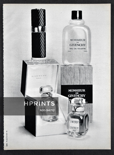 Givenchy (Perfumes) 1968 Monsieur, L'interdit, Le De, Photo de la Tournelle