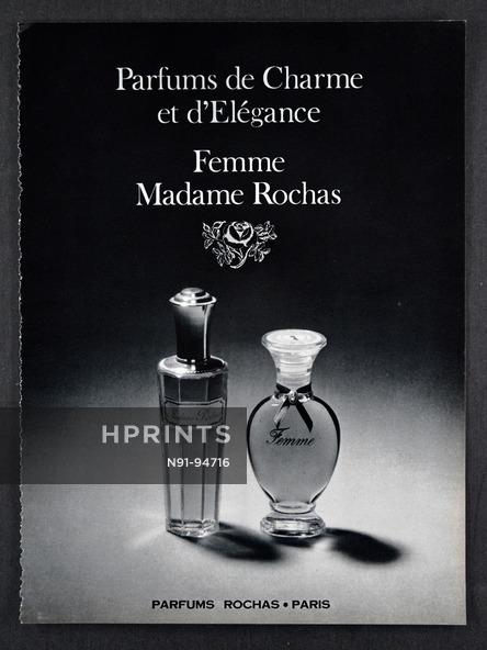 Marcel Rochas (Perfumes) 1968 Madame Rochas, Femme
