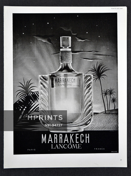 Lancôme (Perfumes) 1947 Marrakech, E. M. Pérot